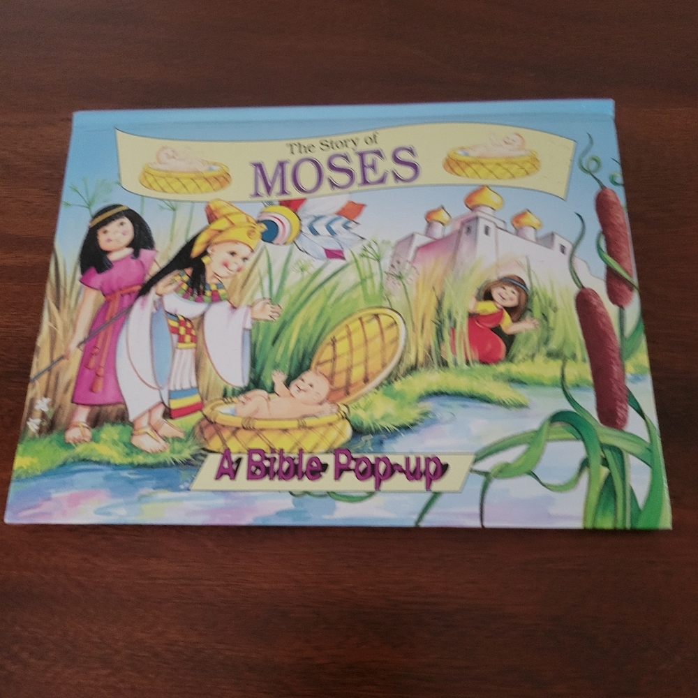The Story of Moses Bible Pop-Up Book Hardcover Landoll's 1995 Vintage